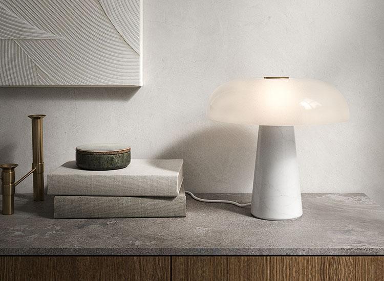 DC bordlampe til sengebordet